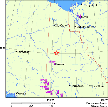 Map of Regional Seismographs