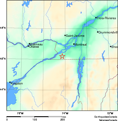 Map of Earthquake Area