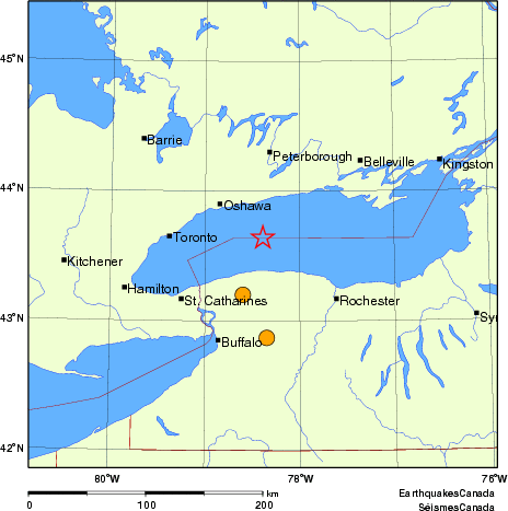 Map of historical earthquakes magnitude 5.0 and larger.  Details in the data table below