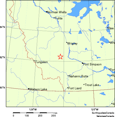 carte des endroits près de l'épicentre