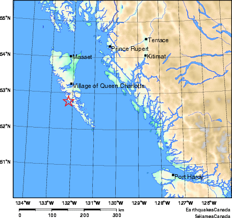 Map of Earthquake Area