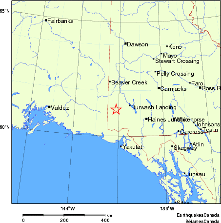 Map of Earthquake Localities