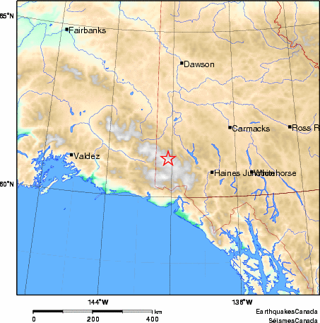 Map of Earthquake Area