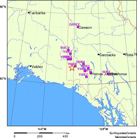 carte des localisations des stations sismologiques locales