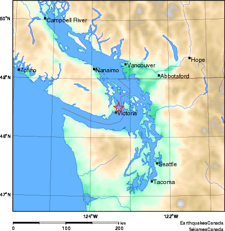 Map of Earthquake Area