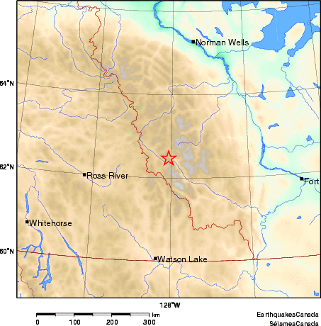 carte des environs du séisme