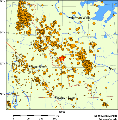 carte des des séismes de magnitude 2,0 et plus depuis 2000