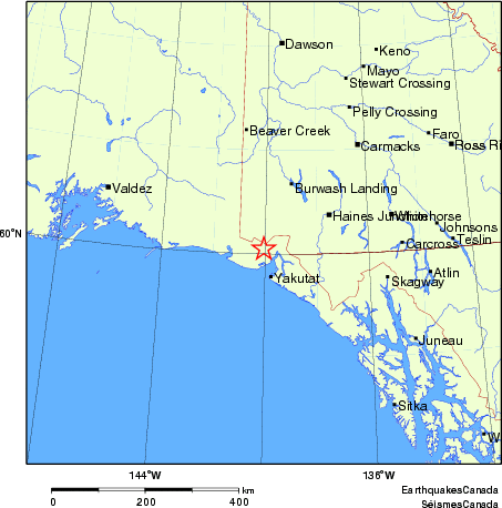 Map of Earthquake Localities