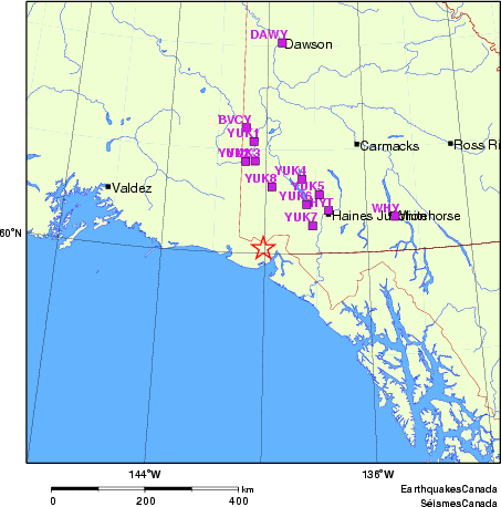 Map of Regional Seismographs