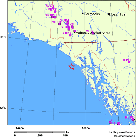 Map of Regional Seismographs