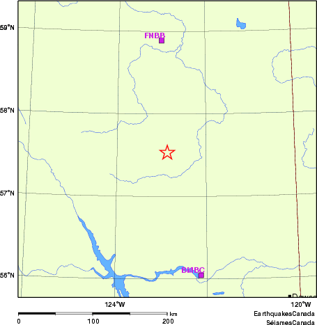 Map of Regional Seismographs