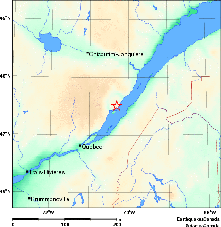 Map of Earthquake Area