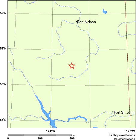 carte des endroits près de l'épicentre