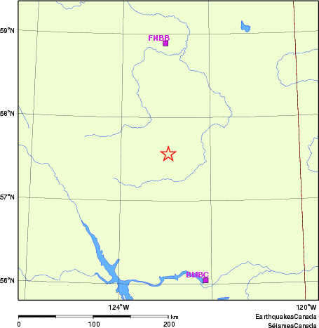 Map of Regional Seismographs