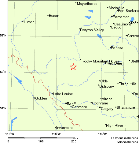 Map of Earthquake Localities