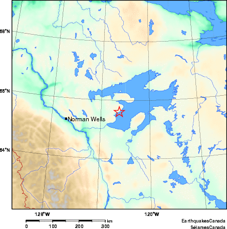 carte des environs du séisme