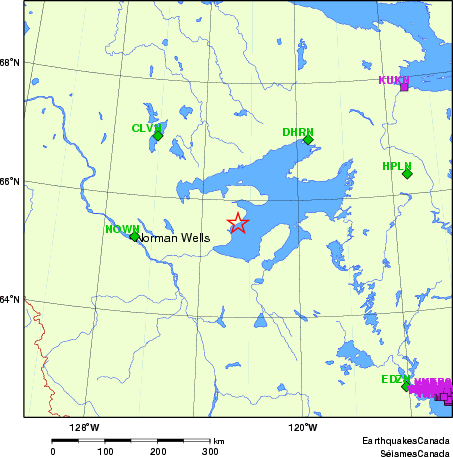 carte des localisations des stations sismologiques locales