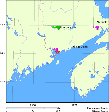 carte des localisations des stations sismologiques locales