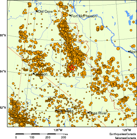 carte des des séismes de magnitude 2,0 et plus depuis 2000