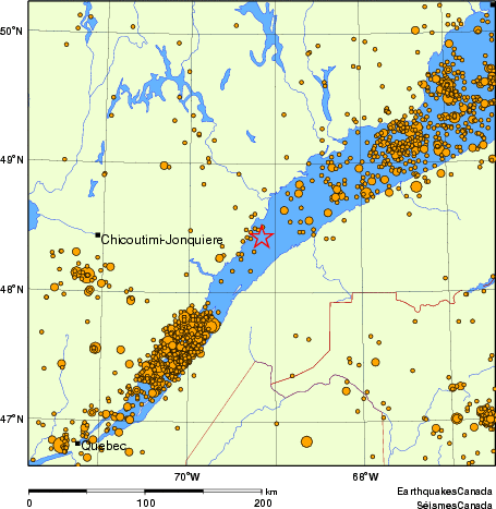 Map of earthquakes magnitude 2.0 and larger, 2000 - present