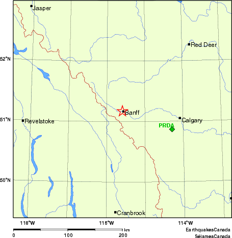 Map of Regional Seismographs