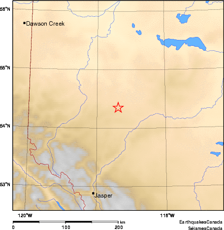 carte des environs du séisme