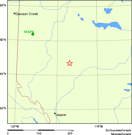 Map of Regional Seismographs