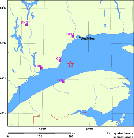 carte des localisations des stations sismologiques locales