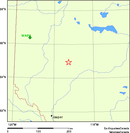 Map of Regional Seismographs