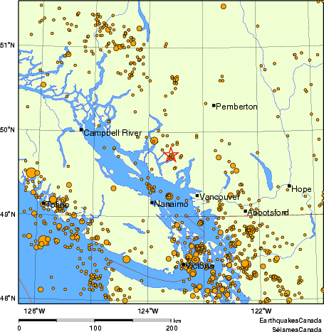 Map of earthquakes magnitude 2.0 and larger, 2000 - present