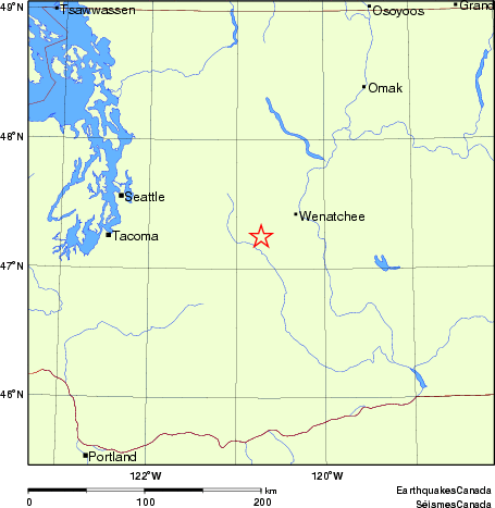 Map of Earthquake Localities