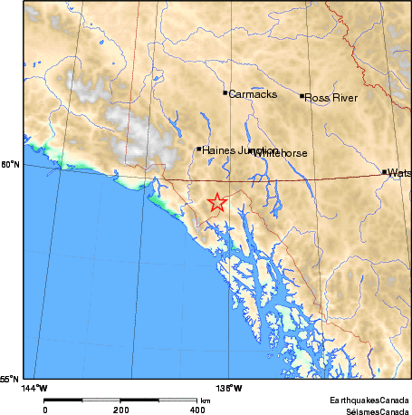 Map of Earthquake Area