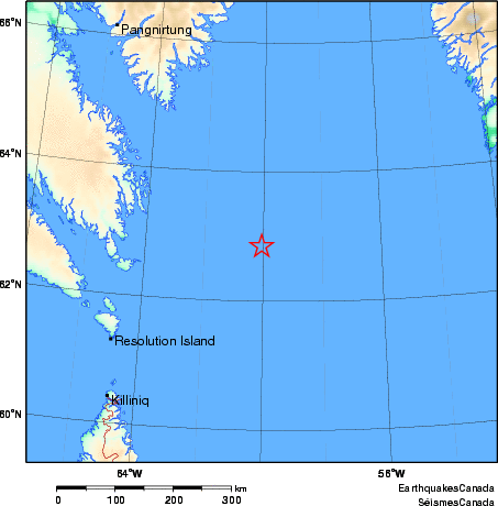 Map of Earthquake Area