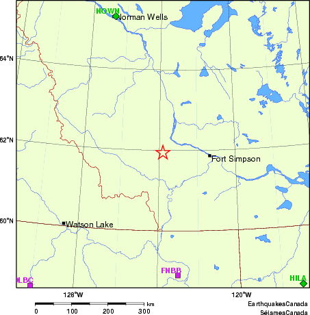 Map of Regional Seismographs