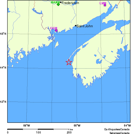 carte des localisations des stations sismologiques locales