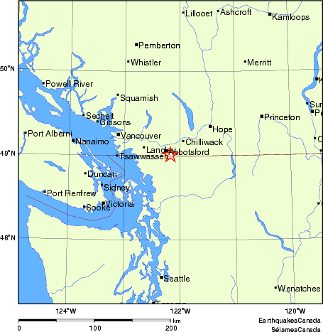 Map of Earthquake Localities