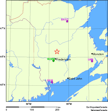 Map of Regional Seismographs