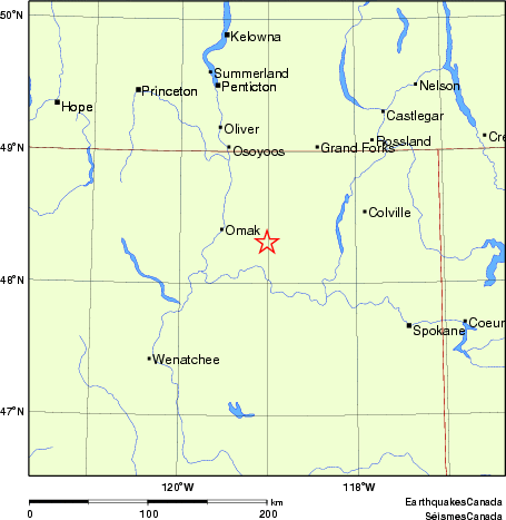 Map of Earthquake Localities