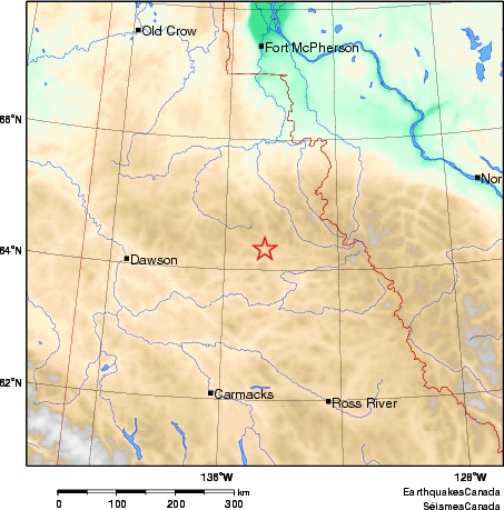 carte des environs du séisme