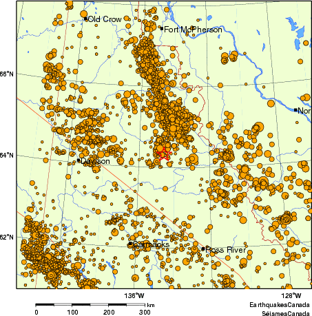 Map of earthquakes magnitude 2.0 and larger, 2000 - present