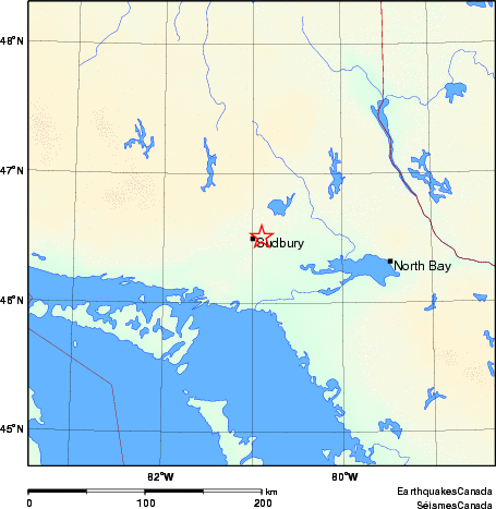 Map of Earthquake Area