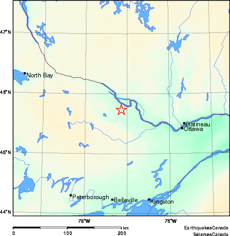 Map of Earthquake Area