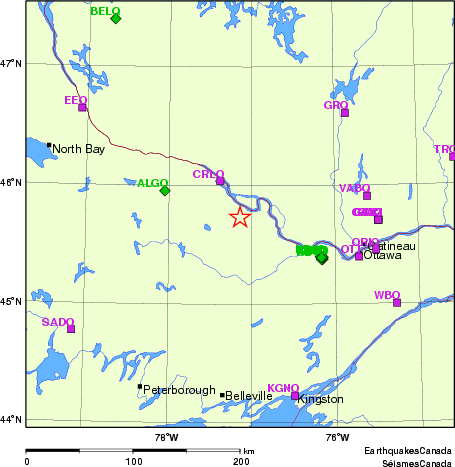 Map of Regional Seismographs