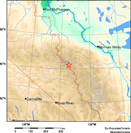 carte des environs du séisme