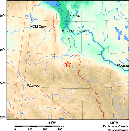 carte des environs du séisme