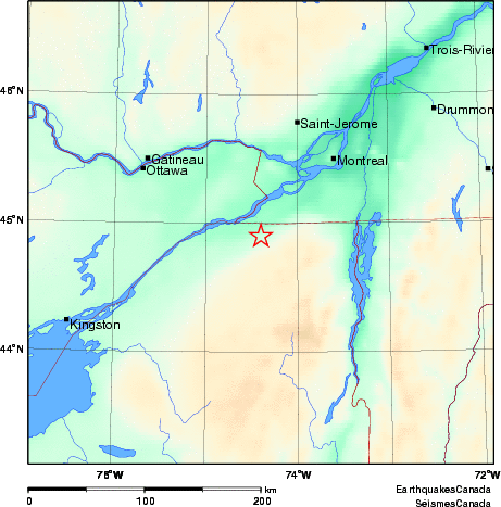 Map of Earthquake Area