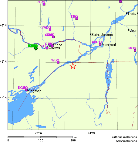 Map of Regional Seismographs