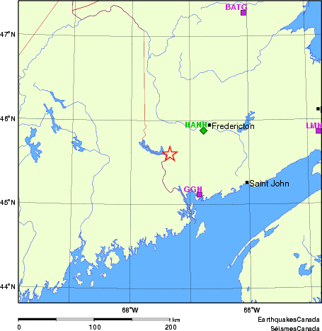 Map of Regional Seismographs