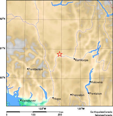 Map of Earthquake Area