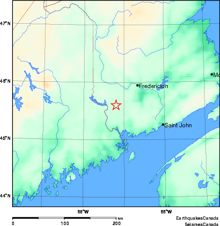 Map of Earthquake Area